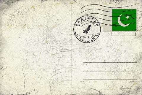 Pakistan flag Round Seal Map Design
