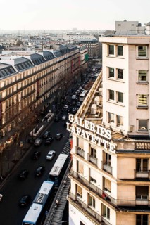 View from the terrace of Galeries Lafayette. Paris, France. 29.01.2009