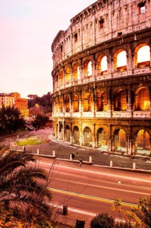 Colosseum at sunset. Rome, Province of Rome, Italy. 23.12.2012