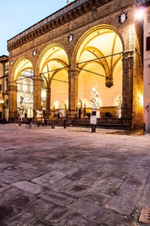 Loggia dei Lanzi at evening. Florence, Province of Florence, Italy. 19.12.2012