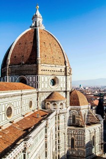 Florence Cathedral (Basilica di Santa Maria del Fiore) viewed from Giotto's Campanile. Florence,