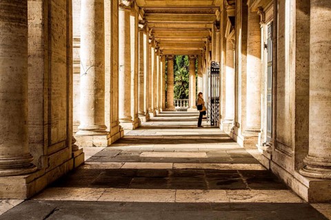 Palazzo Nuovo, one of the buildings of the Capitoline Museums (Musei Capitolini). Rome, Province of