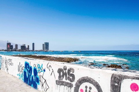 Cavancha Beach (Playa Cavancha). Iquique, Tarapaca Region, Chile. 21.11.15