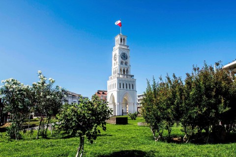 Clock Tower, in Arturo Prat Square (Plaza Arturo Prat), built in 1878, when Iquique was in Peruvian