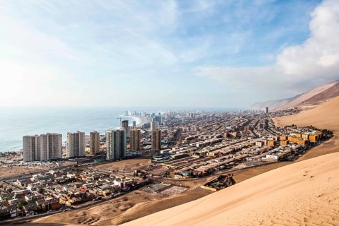 City of Iquique viewed from Cerro Dragon. Iquique, Tarapaca Region, Chile. 19.11.15