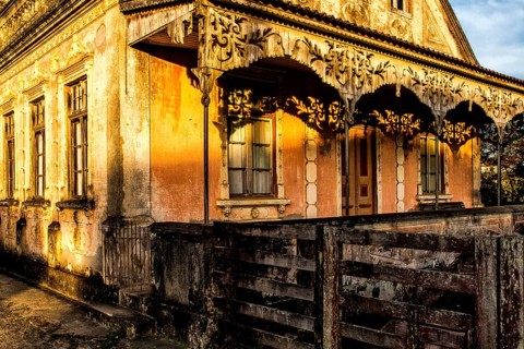 Old colonial house in Rancho Queimado. Rancho Queimado, Santa Catarina, Brazil