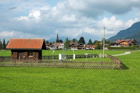 Weather Station, Oberstdorf, Oberallgäu, Allgäu, Bavaria, Germany