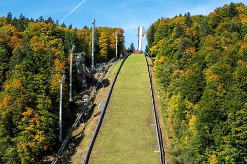 Heini-Klopfer- Skiflugschanze, Stillachtal, Oberstdorf, Oberallgäu, Allgäu, Bavaria, Germany