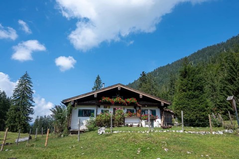 The Obere Gräbenalm near Reit im Winkl in Chiemgau, Bavarian Alps, Bavaria, Germany