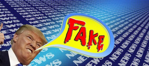 Symbolic image, Trump and fake news, USA, democracy by storm, freedom, individuality, social