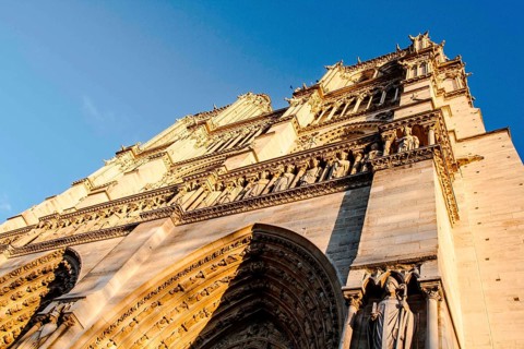 Notre Dame Cathedral (Cathedrale Notre Dame de Paris). Paris, France. 01.01.13