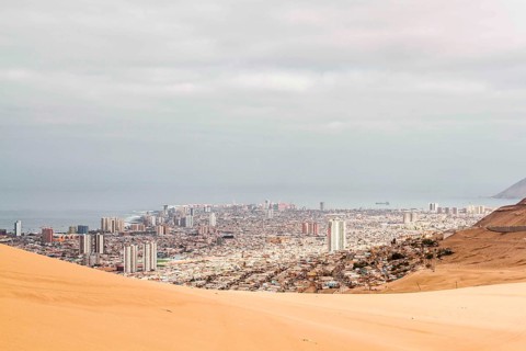 City of Iquique viewed from Cerro Dragon. Iquique, Tarapaca Region, Chile. 18.11.15