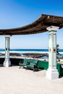 Plaza Slava, at Cavancha Beach (Playa Cavancha). Iquique, Tarapaca Region, Chile