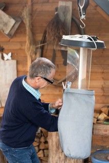 Live light trap for insects and bats, Brandenburg, Germany