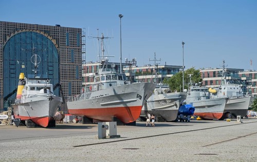 Ships, outdoor Estonian Maritime Museum, Eesti Meremuuseum, harbour, Tallinn, Estonia