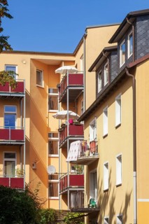 Modern residential building, multi-family house, Harburg, Hamburg, Germany
