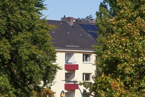Modern residential building, multi-family house, Harburg, Hamburg, Germany
