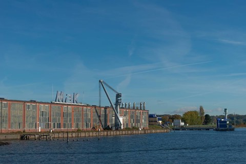 State capital Kiel, Friedrichsort district, building of the former company Maschinenbau Kiel, MaK,
