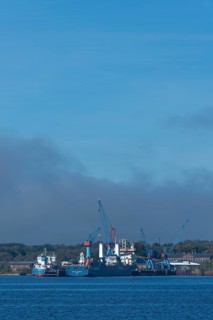 State capital Kiel, industry and shipyards in the Friedrichsort district, LINDENAU Werft GmbH,