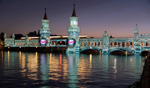 Festival of Lights Berlin 2021 Oberbaum Bridge Berlin Germany