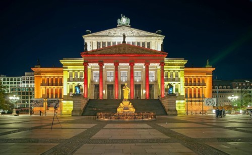 Schauspielhaus am Gendarmenmarkt Berlin illuminates Festival of Lights