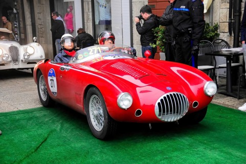 Mille Miglia 2016, time control, checkpoint, SAN MARINO, start no. 271 O.S.C.A. MT 4 1500 2 AD