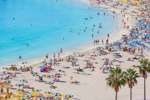 Amadores beach, Puerto Rico, Gran Canaria, Canary Islands, Spain
