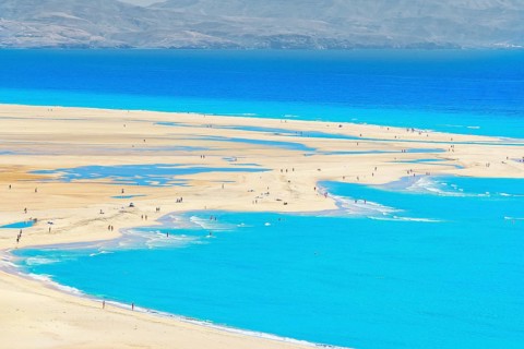 Sotavento Beach, Jandia, Fuerteventura, Canary Islands, Spain