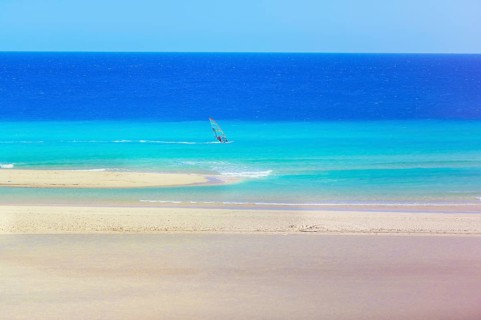 Windsurf, Sotavento Beach, Fuerteventura, Jandia, Canary Islands, Spain