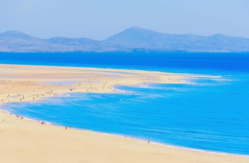 Sotavento Beach, Jandia Peninsula, Fuerteventura, Canary Islands, Spain