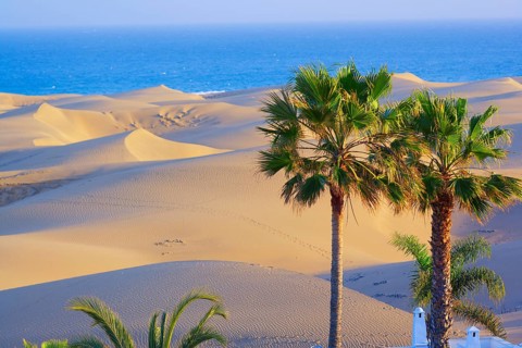 Maspalomas sandy dunes, Gran Canaria, Canary Islands, Spain