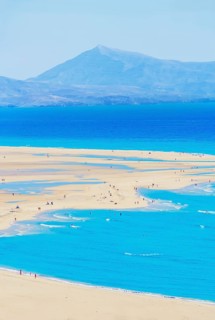 Sotavento Beach, Jandia Peninsula, Fuerteventura, Canary Islands, Spain