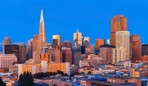 Financial district skyline, San Francisco, California, USA