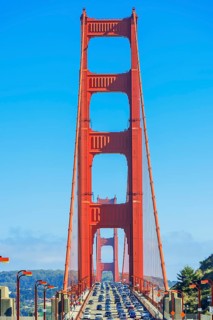 View of Golden Gate Bridge, San Francisco, California, USA