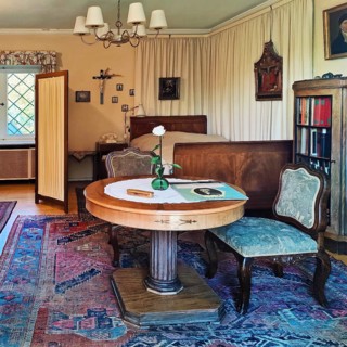 Konrad Adenauer's home, death room, Stiftung Bundeskanzler-Adenauer-Haus, Rhöndorf, Bad Honnef,