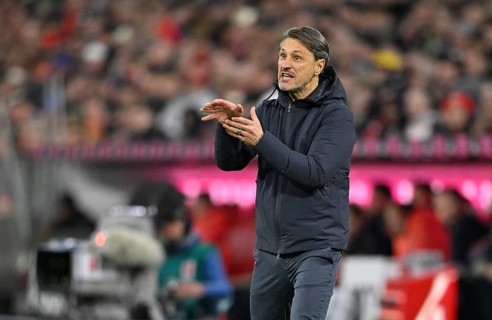 Coach Niko Kovac Borussia Dortmund BVB on the sidelines gesture German Classico, FC Bayern Munich