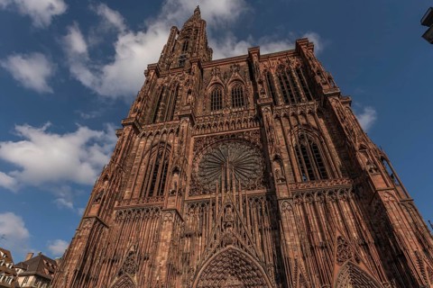 Strasbourg's Notre Dame Cathedral stands majestically there. Its magnificent architectural details