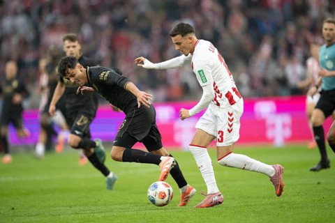 Dimitris Giannoulis (FC Augsburg, defense, #13), Said el Mala (1.FC Cologne, midfield, #13),