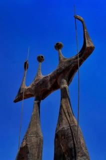 Os Candangos sculpture, Bruno Giorgi, Brasilia, DF, Brazil