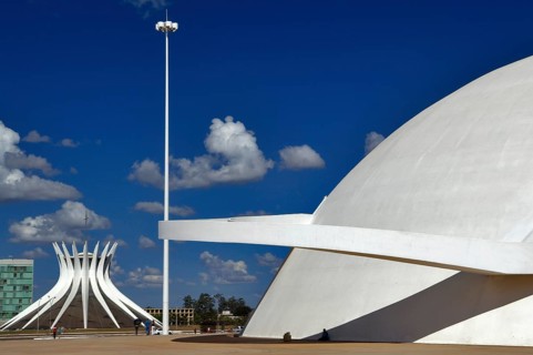 Honestino Guimarães Museum and Catedral de Brasília, Brasilia, DF, Brazil
