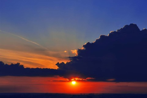 Sunset, Rio Negro, Ponta Negra, Manaus, Amazonas, Brazil