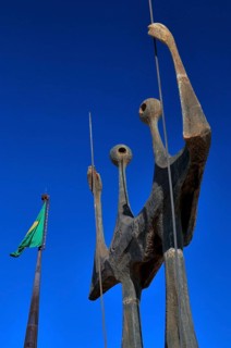 Escultura Os Candangos, Bruno Giorgi, Brasilia, DF, Brazil