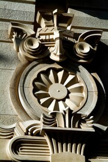 Detail of Architecture, General office of the Justice, São Paulo, Brazil