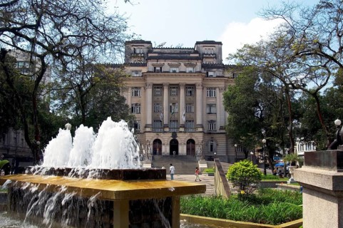 Municipal city hall of Santos, Palácio José Bonifácio, Santos, São Paulo, Brazil