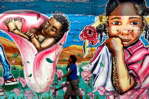 Grafite, Praça da Sé, Salvador, Bahia, Brazil