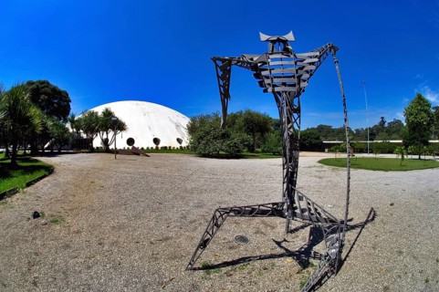 Sculpture, Oca, Pavilhão Lucas Noguera Garcez, Ibirapuera Park, São Paulo, Brazil