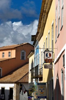 Houses, Pelourinho, Salvador, Bahia, Brazil