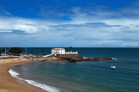 Fort of Santa Maria, Porto da Barra Beach, Salvador, Bahia, Brazil