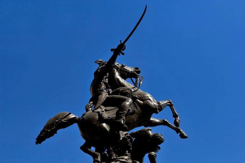 Ecuestre de Bernardo O'Higgins Monument, Los Libertadores Square, Santiago, Chile