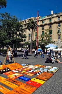 Raftmanship fair, Armas Square, Santiago, Chile